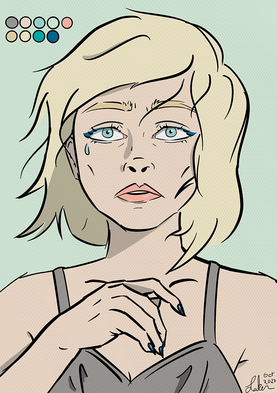 this was my first venture into a 'pop art' sort of technique, and is now my preferred style!